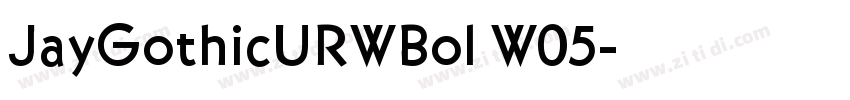 JayGothicURWBol W05字体转换